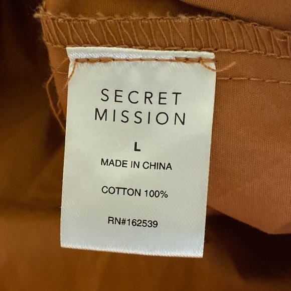 Secret Mission Bartolina Ruffled Dusty Orange Dress NWT - Picture 9 of 10